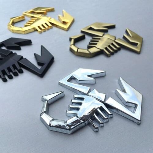 1PC 3D Scorpion Shape Metal Car Sticker Auto Badge Emblem Decal Stickers Suitable For All Cars Car Door Fender Trunk Rear Decor