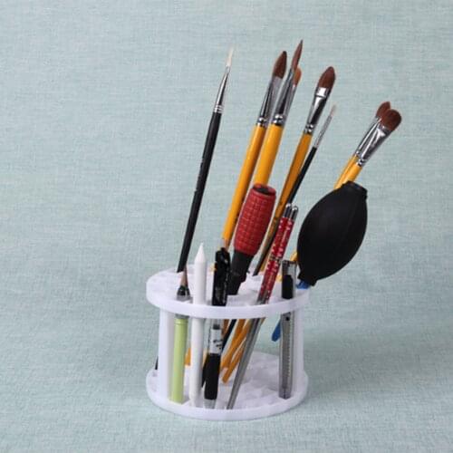 1pc DIY Removable Round Pen Holder Rack for marker pen pencil painting writing brush Multifunctional Pencil Storage Rack