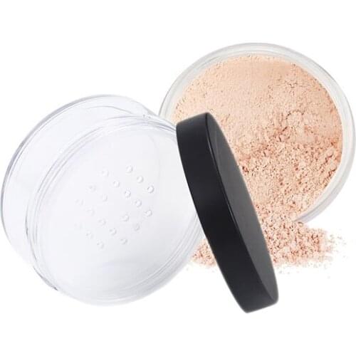 100pcs 10ml Mini Empty Loose Face Powder Blusher Puff Case Box Makeup Cosmetic Jars Containers with Sifter Lids
