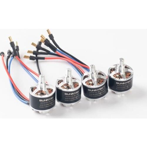 4pcs/lot New Sunnysky Brushless Motor A2212 980KV 1400KV 2450KV II Self-lock Screw-CW/CCW For Diy Race drone RC Airplane