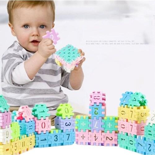50Pcs Children Interlocking Building Blocks Construction Toys Plastic Interconnecting Blocks DIY Model City Figures Kids Toy
