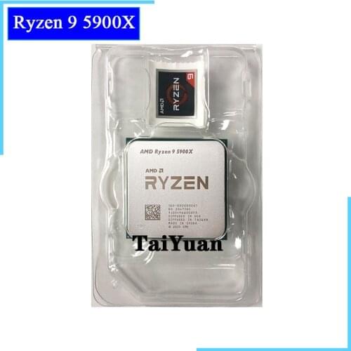 AMD Ryzen 9 5900X R9 5900X 3.7 GHz Twelve-Core 24-Thread CPU Processor 7NM L3=64M 100-000000061 Socket AM4 New but without fan