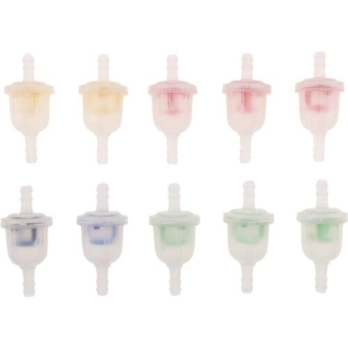 10pcs Petrol Fuel Filter For Motorcycle Scooter & Quads Inline 7mm