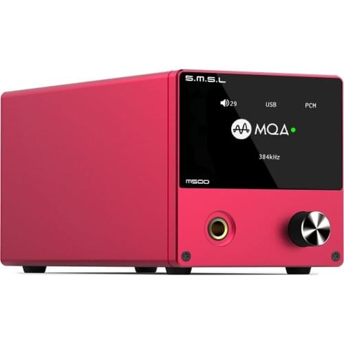 SMSL M500 MQA Decoder ES9038PRO ES9311 XMOS XU-208 32bit 768kHz DSD512 Hi-Res Audio DAC Headphone Amplifier Red
