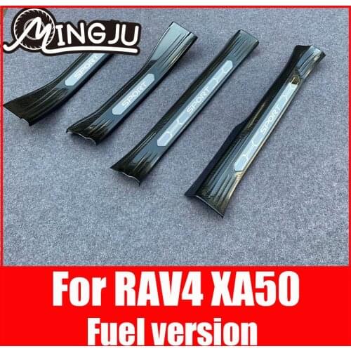 For Toyota 2019 2020 2021 RAV4 XA50 Threshold Bar RAV-4 Welcome Pedal Modification Gasoline Hybrid Version Accessories