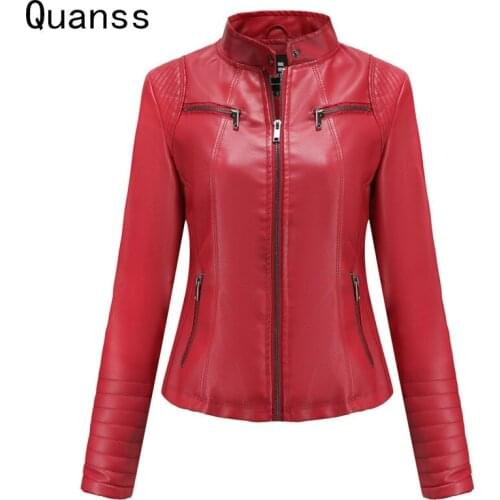 Женские красные куртки FURSDIC China At AliExpress