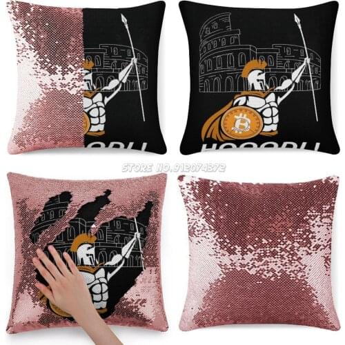 Hodl! Hodler Hodling Btc Sequin Pillowcase Glitter Pillow Case for Sofa Decorative Party Btc Ethereum Eth Ripple Xrp Iota Miota