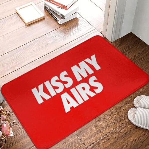 Kiss My Airs Doormat Carpet Mat Rug Polyester Non-Slip Floor Decor Bath Bathroom Kitchen Living Room Balcony Hallway 40*60