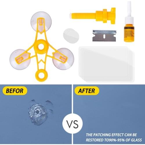 Automotive Windshield Repair Kit Car Glass Nano Repair Fluid Car Window Glass Fix Fluid Crack Remove Chip Repair Kits DIY