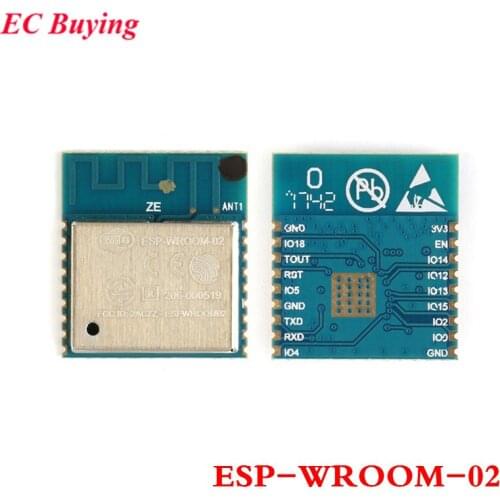 ESP8266 Serial WIFI Module ESP-WROOM-02 ESP 8266 Wireless Transceiver Module 4MB 32Mbit