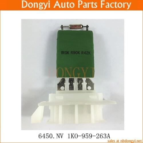 Blower Motor Resistor Regulator OE NO. 6450.NV 1KO-959-263A 6450NV 1KO959263A