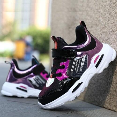 Girls shoes 2020 autumn and winter new breathable childrens sports shoes little girl princess student soft bottom casual shoes