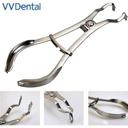 VVDental 1Pcs Dental Wedge Pliers Stainless Steel Additional Dental Wedge Segmented Contour Metal Ring Pliers Dentist Teeth Tool