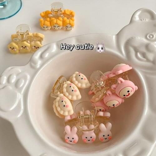 W&G Hair Crab Hair Clip Claws 2021 Mini Size Hairpin Solid Color Accessories Women Girls Geometric Hair Claw Clamps