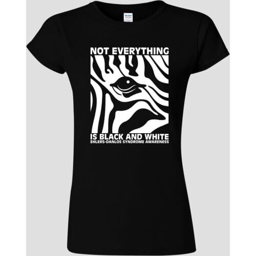 Ladies T-Shirt Zebra Eds Ehlers-Danlos Syndrome Hypermobility Awareness 2019 Summer Style Brand Casual O-Neck