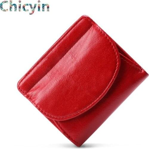 Womens Wallet Mini Genuine Leather Female Small Card Holder Short Purses With Coin Proket For Girls Money Bag Cartera