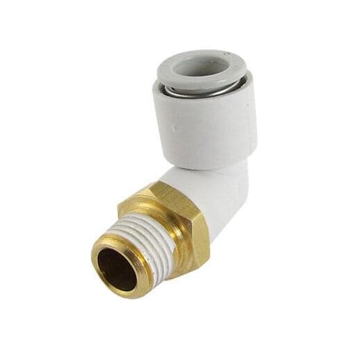10mm Push In to Connect 13mm Male Thread Elbow Quick Pneumatic Fitting
