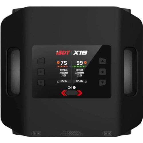 2021 New ISDT X16 2 X 1100W 2X20A Dual Channel Battery Charger for 2-16S Lipo Batter