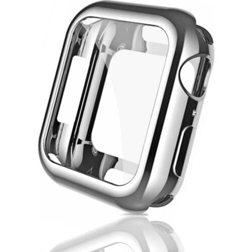 360 Slim Watch Cover for Apple Watch Case series 5 4 3 2 1 42MM 38MM Soft Clear TPU Screen Protector for iWatch 44MM 40MM