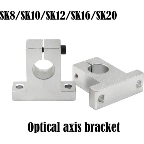 4pcs/lot shaft support SK8 SK10 SK12 SK16 SK20 SK25 SK30 SK35 8mm linear bearing linear rail Table CNC Router 3Dprinter Part