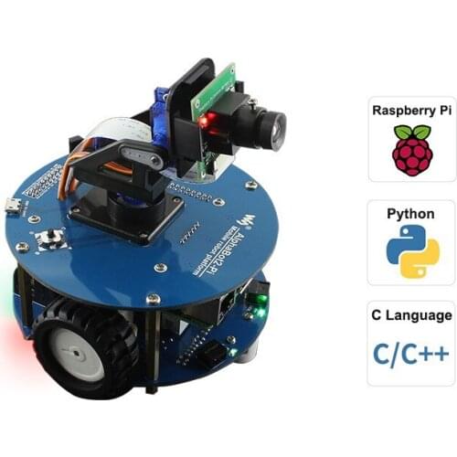 AlphaBot2 Wireless Video Smart Robot with Raspberry Pi 4 Can reach Obstacle Avoidance Line Tracking Remote Control Video Monitor