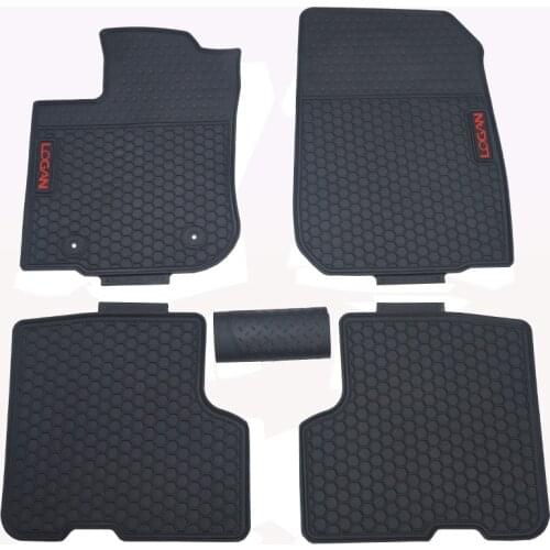 Custom Car Floor Mats for Renault CLIO LOGAN SYMBOL Stepway No Odor Front and Rear Carpets Waterproof Rubber