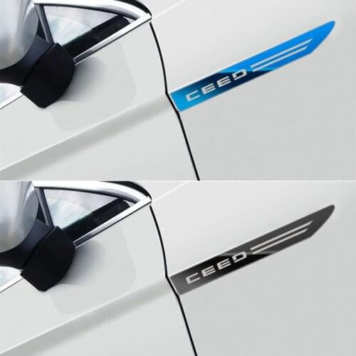Car styling For KIA CEED 2010-2020 body leaf plate decoration logo exterior decoration side logo sticker