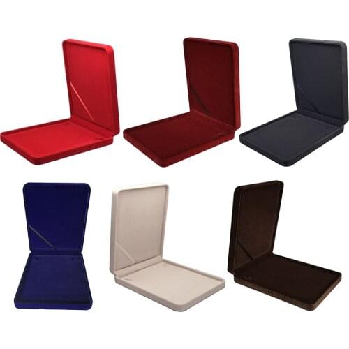 Velvet Necklace Gift Box Travel Jewelry Storage Display Case