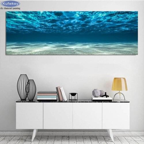 Large diy diamond painting Blue Ocean Sea 5d full square/round drill mosaic diamond embroidery seascape cross stitch kits