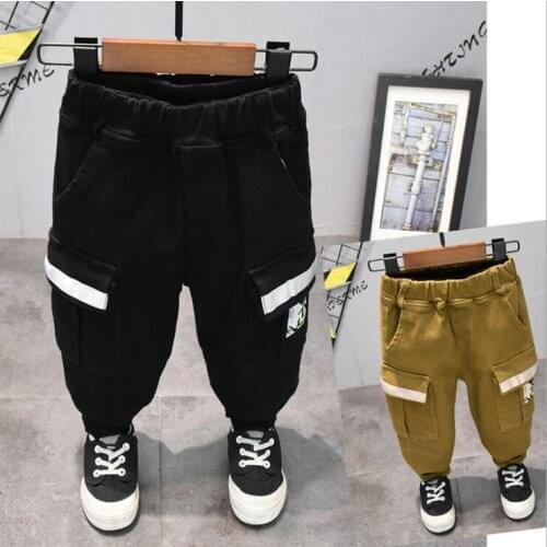 Kid Pants For Boys cargo Pant Letters Spring Autumn Kids Pants Casual Kids casual pants Boys Clothing For 2-7Years
