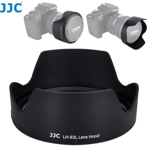 JJC Camera Reversible Flower Lens Hood for Canon EF 24-70mm f/4L IS USM Lens Replaces Canon EW-83L Lens Shade