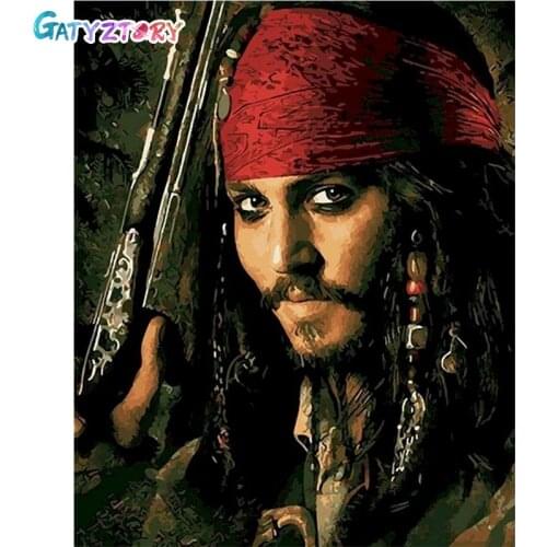 GATYZTORY DIY Painting By Numbers Figure Picture HandPainted Oil Painting Acrylic Painting Unique Gift Home Decoration