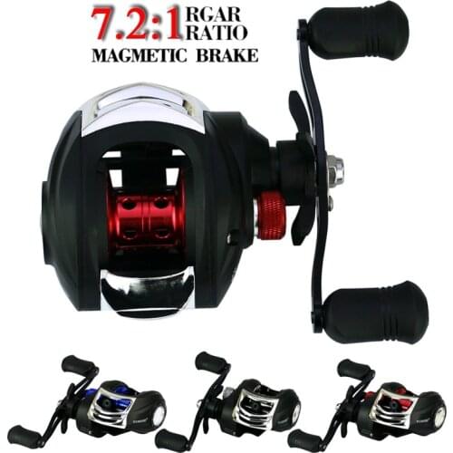 3 COLORS 7.2:1 Speed Fishing Baitcasting Reel 18+1BB Bait Casting Reel Saltwater Freshwater Fishing Wheel
