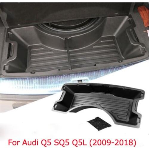 New Car-styling plastic tank trunk pallet storage box storage tank Tray case for Audi Q5 SQ5 2009-2018, auto accessories