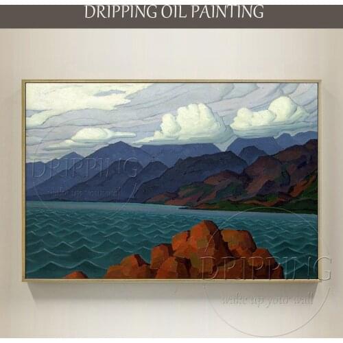 New Arrival Hand-painted High Quality Beautiful Landscape Algeria Oil Painting on Canvas Special Algeria Landscape Oil Painting