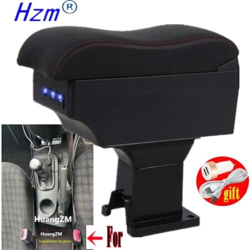 For toyota IQ armrest box For toyota IQ nterior Center Console Storage Box Arm Rest Car Accessories Parts with USB LED
