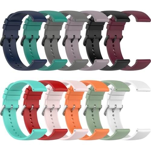 20mm Straps Band Watchband Bracelet Silicone Buckle Straps for Samsung Galaxy Watch 4/Watch 4 Classic Active Watchband