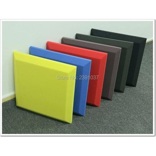 Big size16pcs 50*50*5cm acoustic Foam Black color studio Soundproof foam acoustic panel acoustic-foam acoustic absorbers sound
