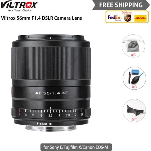 Viltrox 56mm F1.4 DSLR Camera Lens Large Aperture STM Autofocus For Sony E Canon EOS-M Fujifilm FX Professional Photography Kit