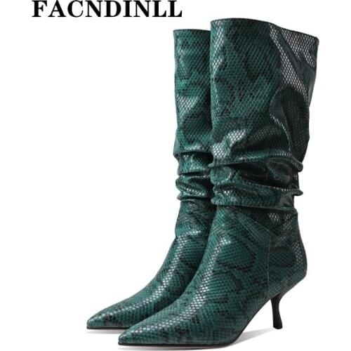 Women Boots New Fashion Autumn Winter Warm Microfiber Leather Knee High Boots Sexy Thin High Heels Pointed Toe Dance boots 34-43