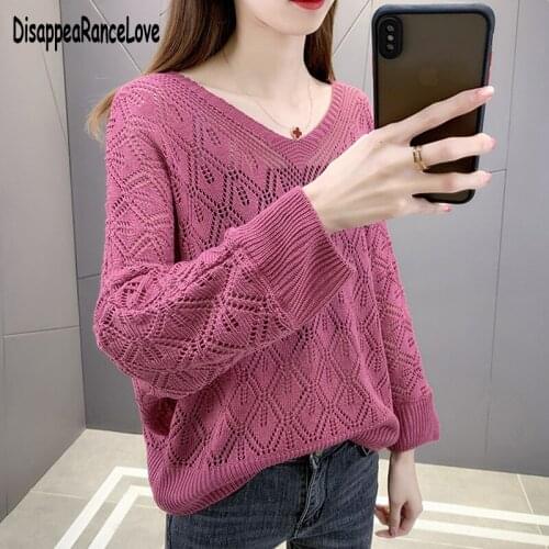 Women Sweater Long Sleeve Fashionable Westernization New Spring Garment 2021 Korean Edition Loose Hollow-out Sweater Coat