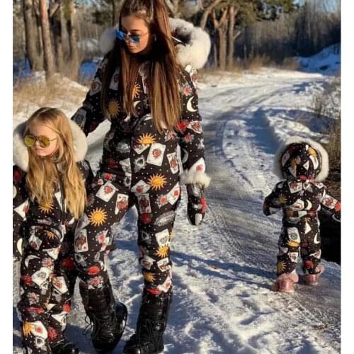 Super real fur 2019 Winter jumpsuit women white duck down jackets Womens ski suit down jacket outdoor suit outerwear ski suit