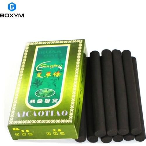 10pcs Smokeless Moxa Rolls Stick Chinese Moxibustion Burner Heating Acupuntura Point Meridian фумигатор