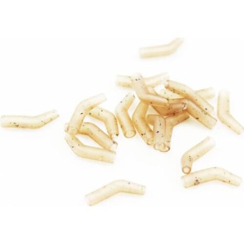 1000pcs Camouflage Rubber Aligner Anti-tangle Sleeves Bent Aligner Carp Hair Rigs Terminal Fishing Tackle Accessories Pesca