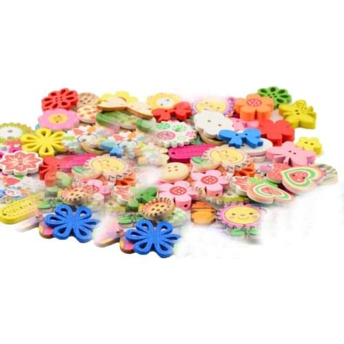 #719 wooden Buttons 10pcs for crafts scrapbooking accessories decorativos botones de madera para manualidades