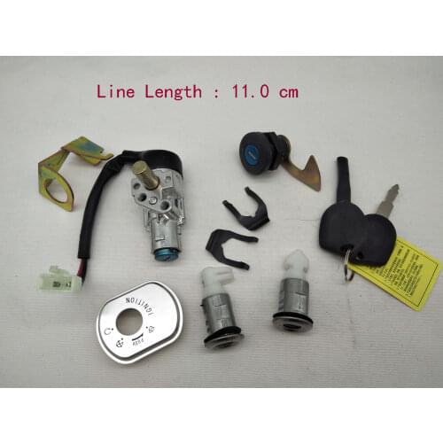 A395 Motorcycle Motor Ignition Switch 2 Wire 2 Keys 4 Lock For Chinese Brand GUANJUN GJ150 GJ125 Scooters Moped Chinese Part