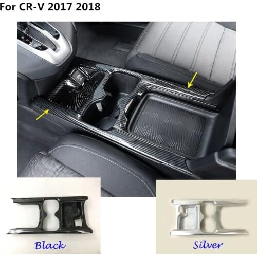 Car styling accessories inner middle handbrake Shift Stall Paddle cup switch frame lamp trim 1pcs For Honda CRV CR-V 2017 2018