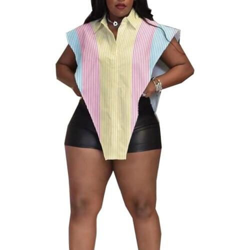 Блузки в полоску Aovica China At AliExpress