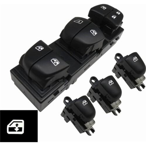 25401-1KA0A 254011KA0A 25401-1KA0B 25411-1KL5A Window Master Switch for Nissan Qashqai Altima Sylphy Tiida X-Trail White light