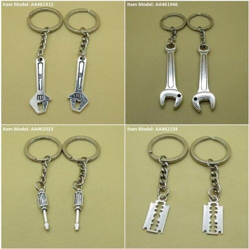Keychain Keyring Spanner Wrench Screwdriver Razor Bag Charms Key Chains Rings